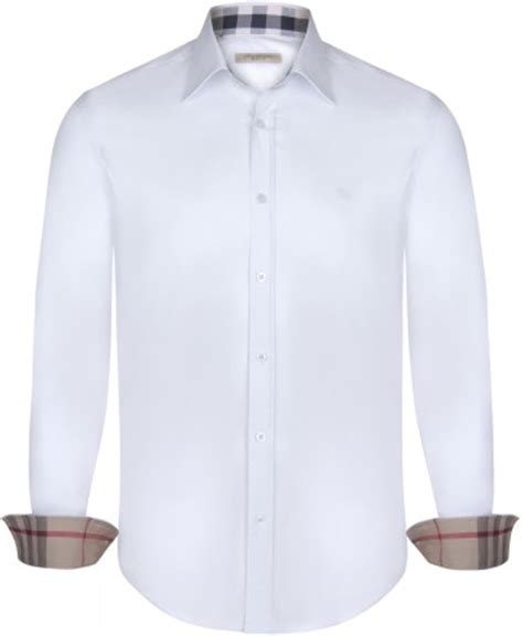 white burberry shirt mens|burberry men's long sleeve shirt.